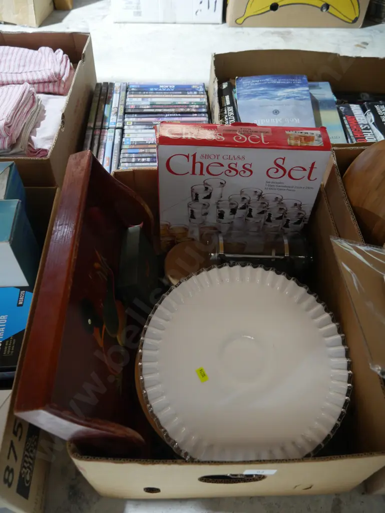 Chess set , wooden tray etc Image 1++