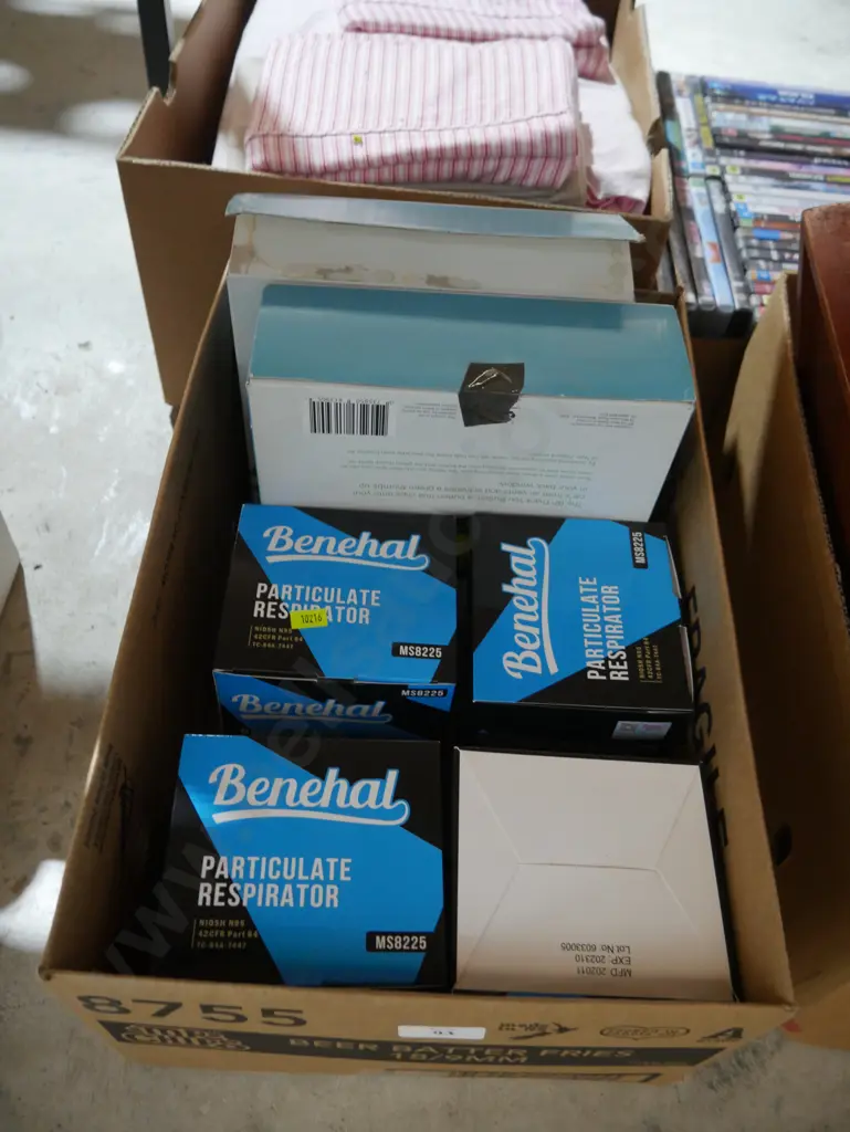Boxes of particulate respirator masks etc Image 1++