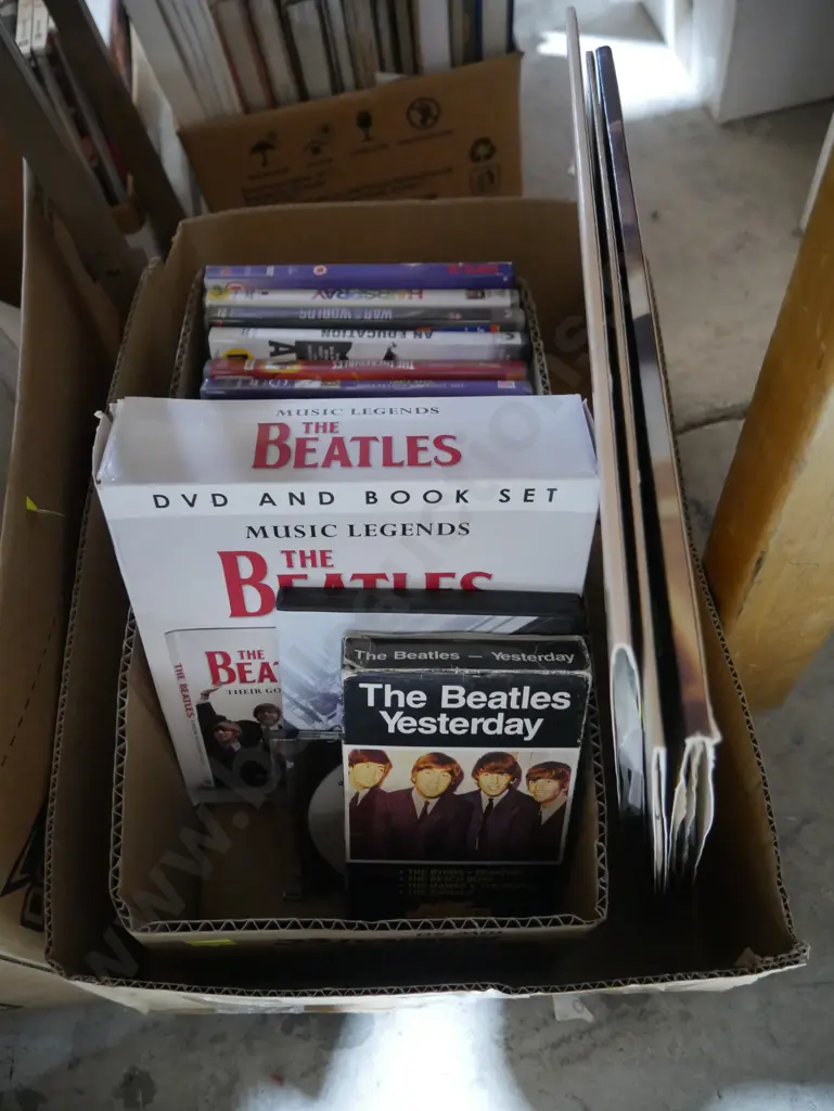 DVDs, records, Beatles DVD and book set etc Image 1++
