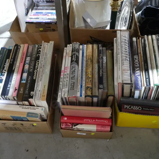 3 boxes of books