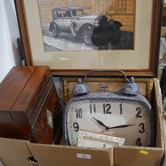 Pictures, clock etc