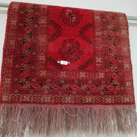 Hand knotted floor rug