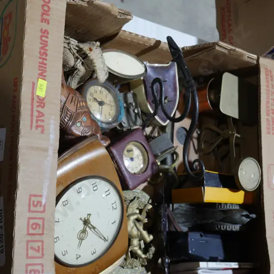 Clocks, scales etc