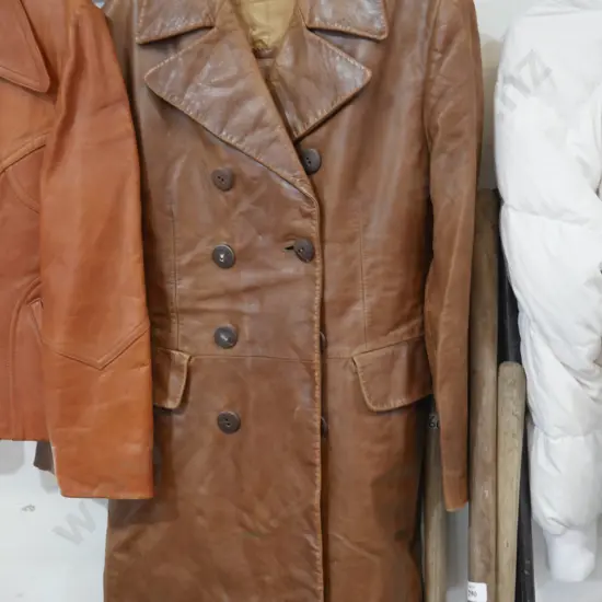 Leather coat