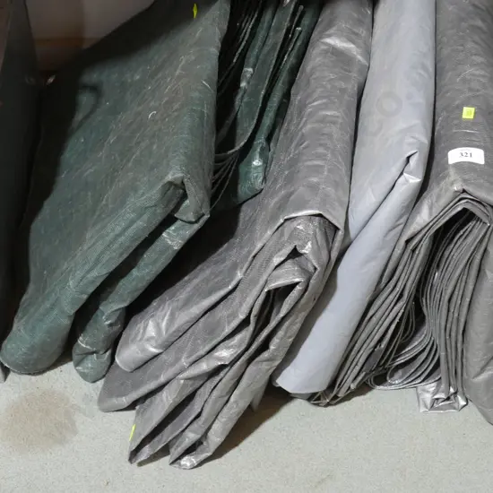 Assorted tarpaulins