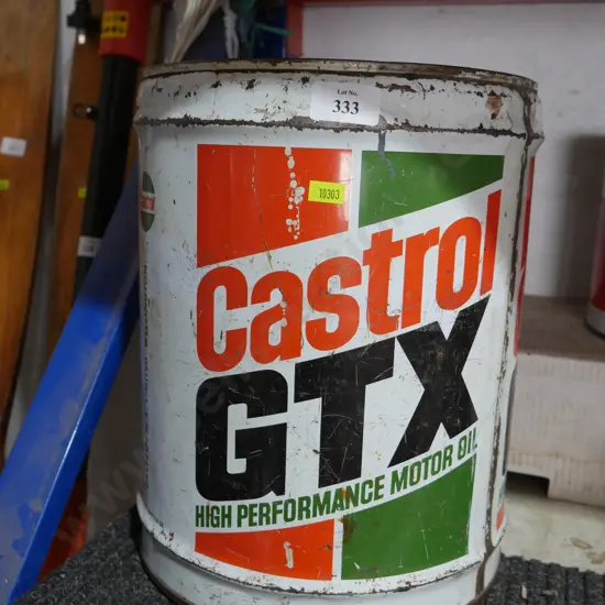 Castrol motor oil tin