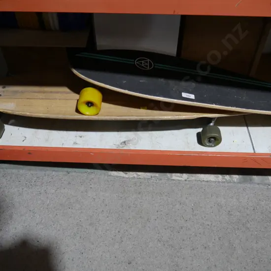 2 skateboards