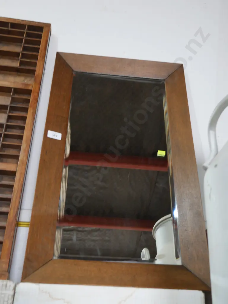 Wooden frame mirror Image 1++