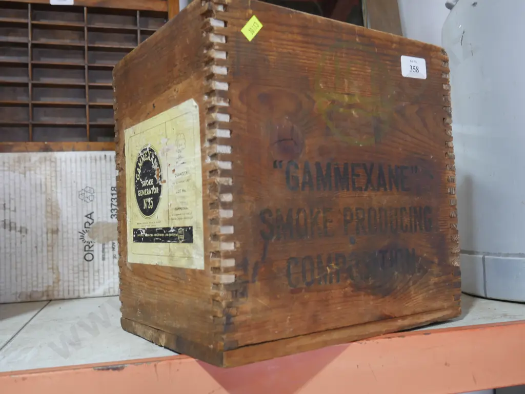 Gammexane wooden box Image 1++