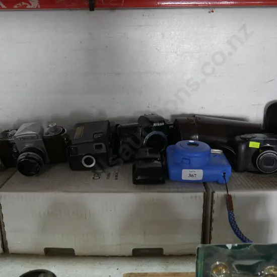 Assorted cameras