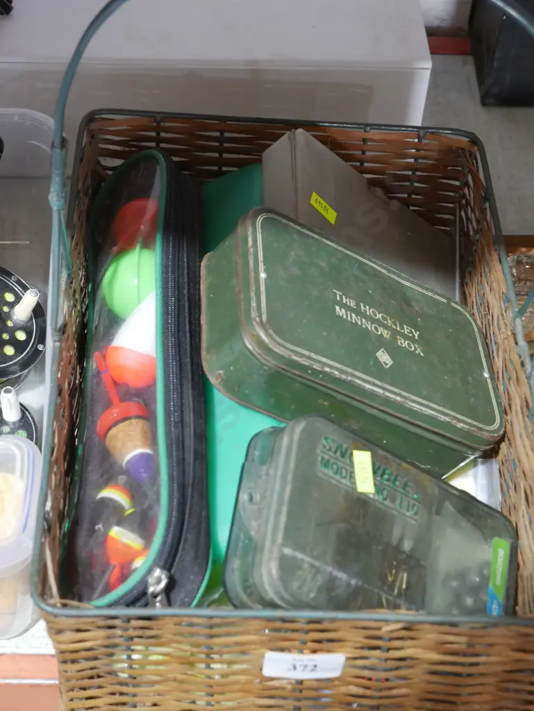 Basket of assorted fishing gear Image 1++