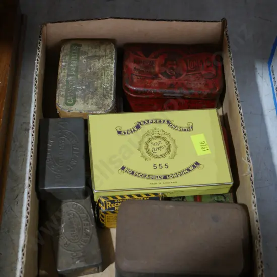 Assorted tins