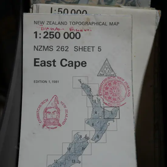 Box of NZ maps