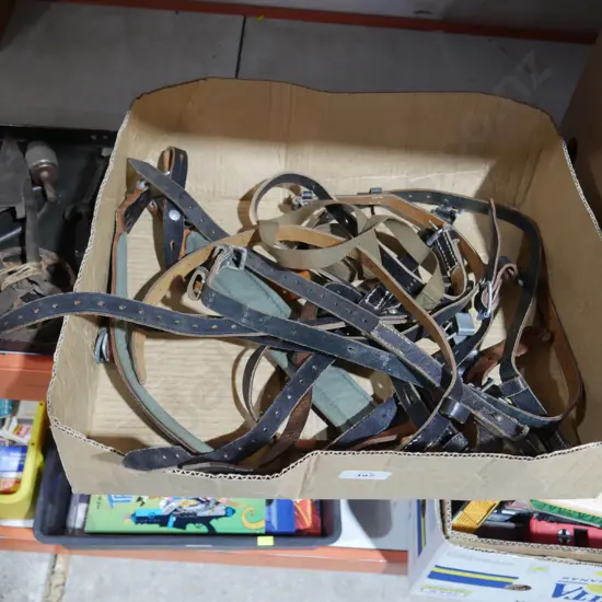 Military leather belts