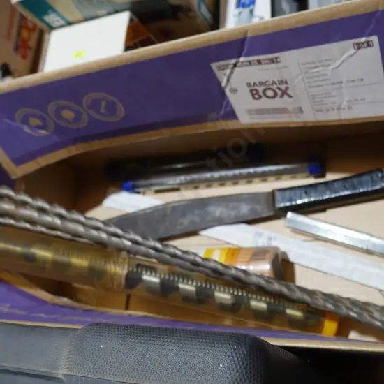 Large drill bits and machete