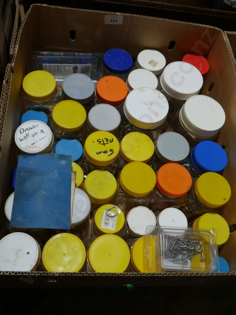 Assorted containers of screws etc Image 1++