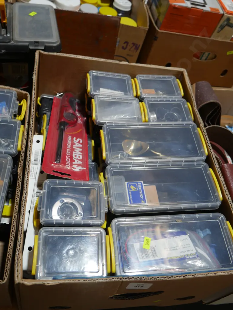 Assorted containers of workshop fixings etc Image 1++