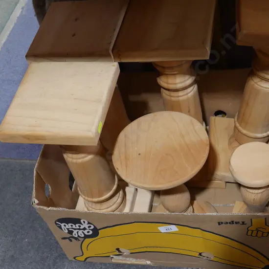 Assorted wooden plant stands
