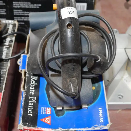Electric rebate planer