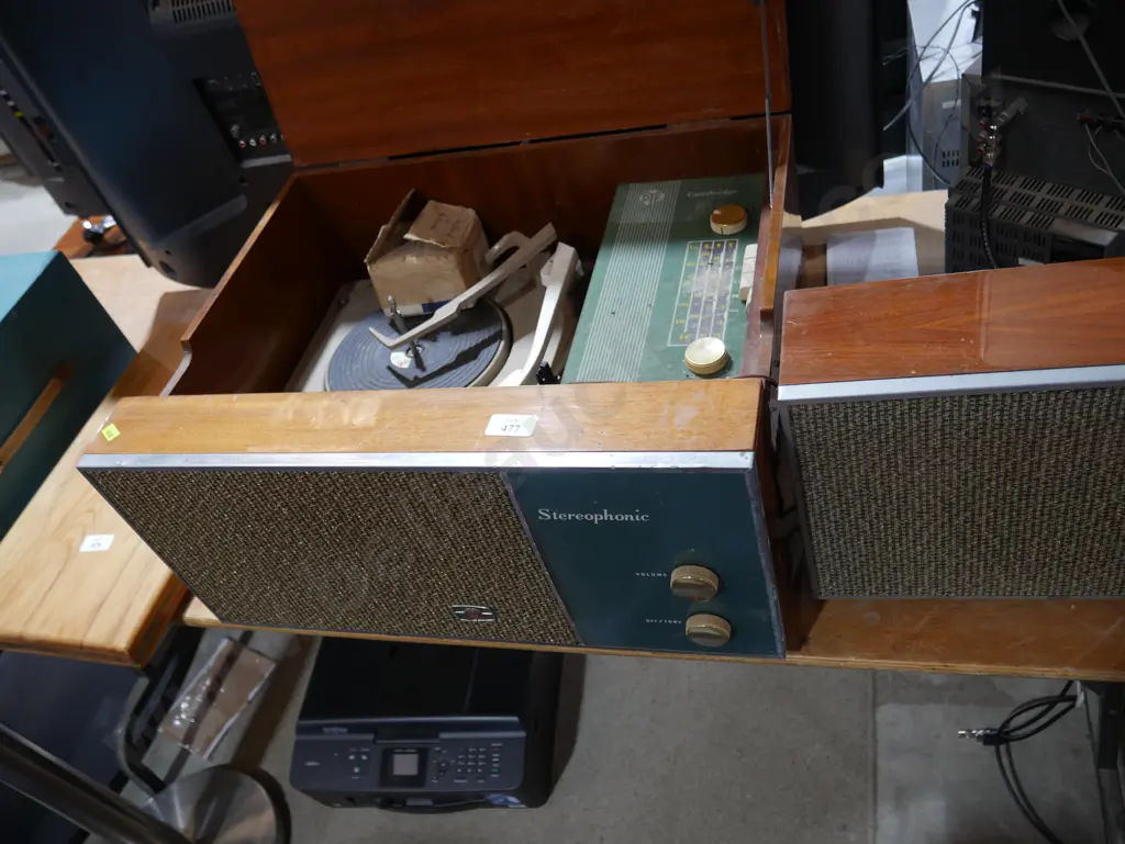 Pye stereophonic record radio player Image 1++