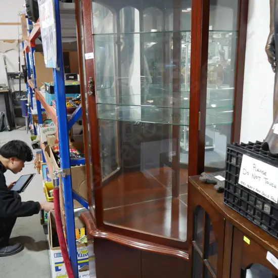 Corner display cabinet