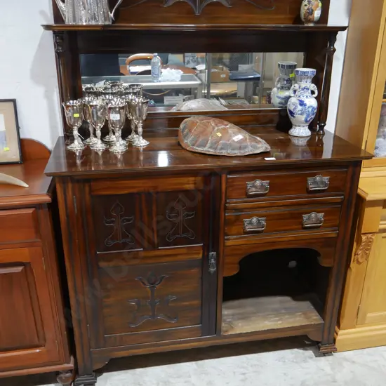 Mirror back sideboard