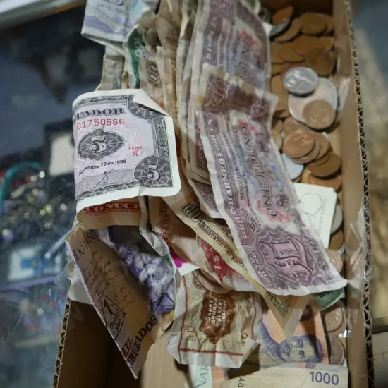 Banknotes, coins