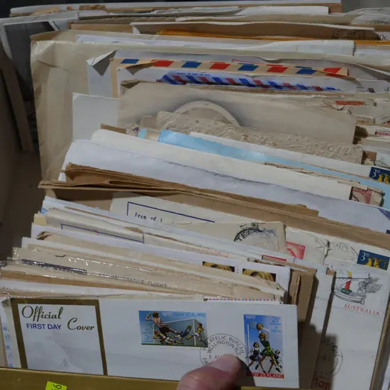 Stamps and envelopes