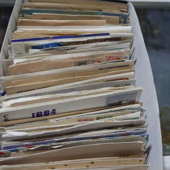 Stamps and envelopes