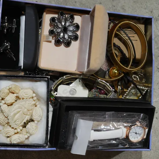 Costume jewellery and watches