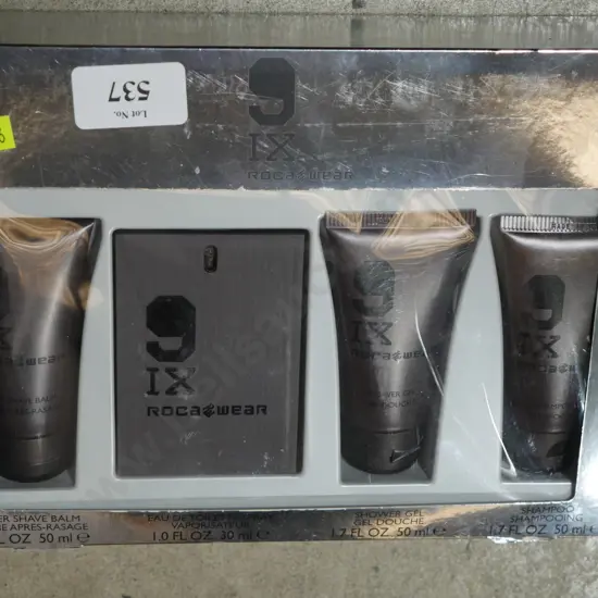Boxed men's toiletries