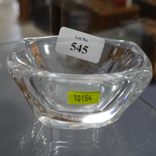 Daum France crystal dish