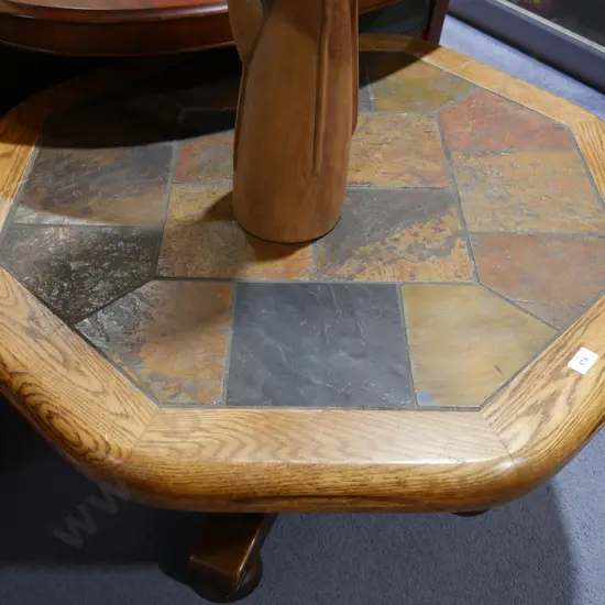 Tile top coffee table