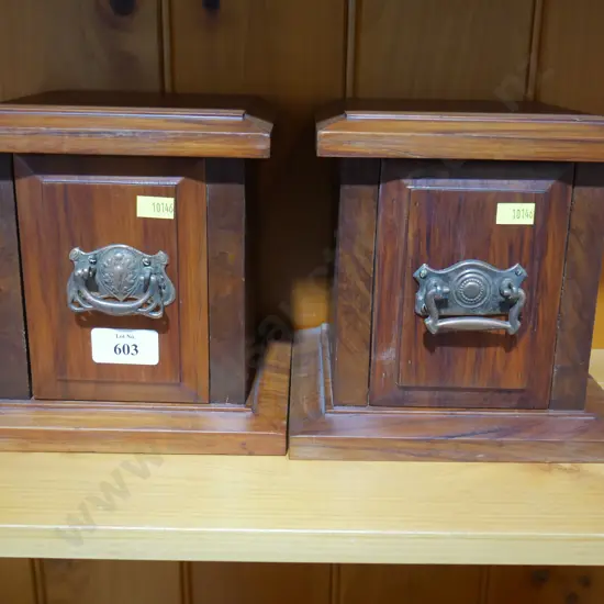 Pair of wooden drawers
