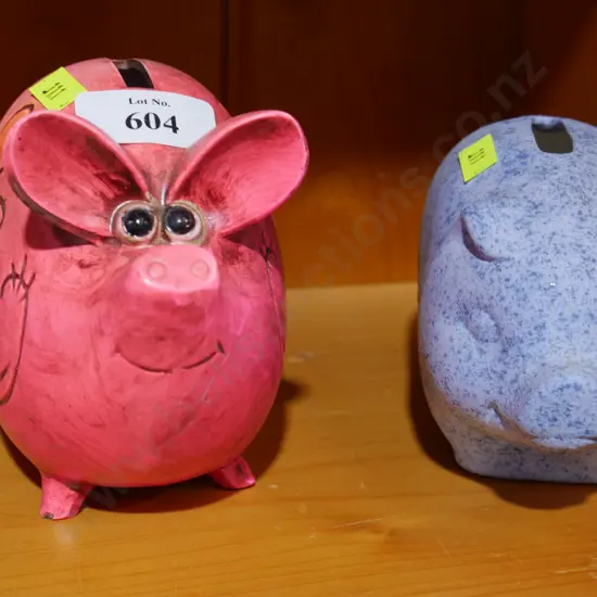 2 piggy banks
