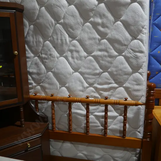 Queen bed with headboard