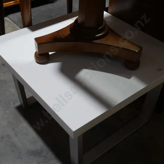 White coffee table