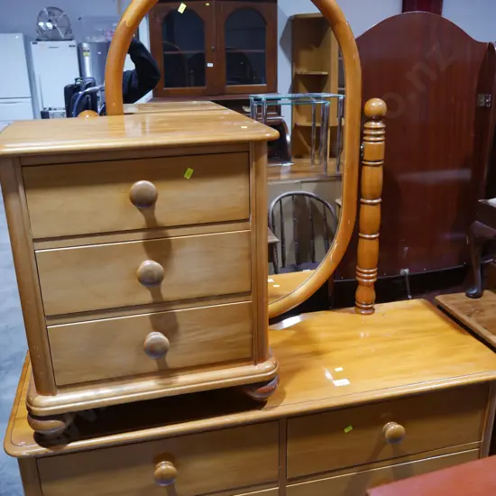 Dressing table and bedside drawers