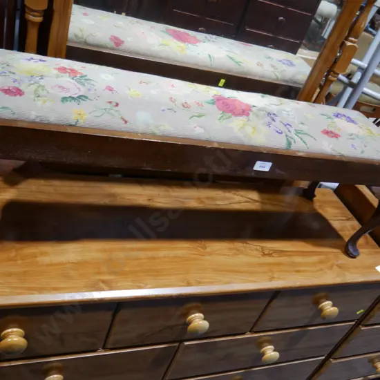 Tapestry top stool
