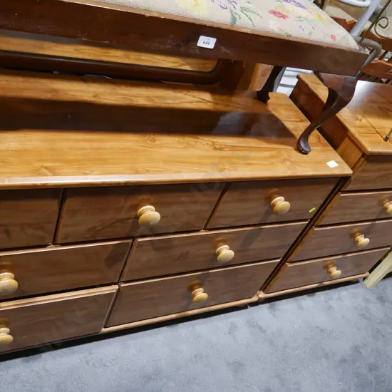 Dressing table and chest of drawers