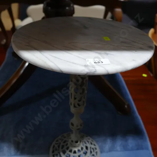 Marble top occasional table