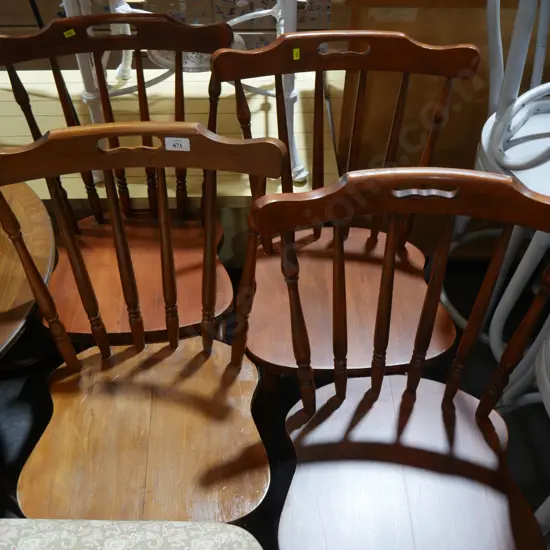 Four dining chairs