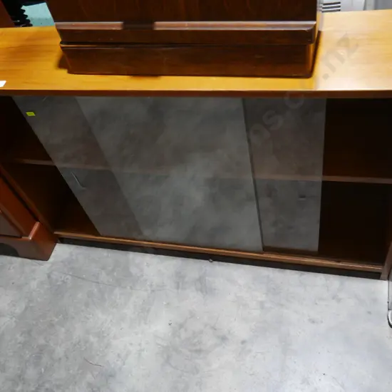 Glass door bookcase