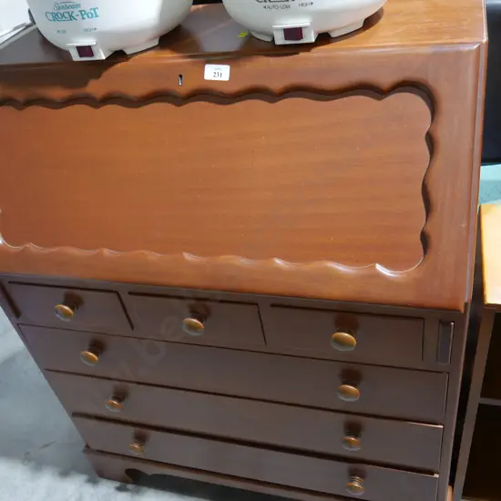Drop front desk