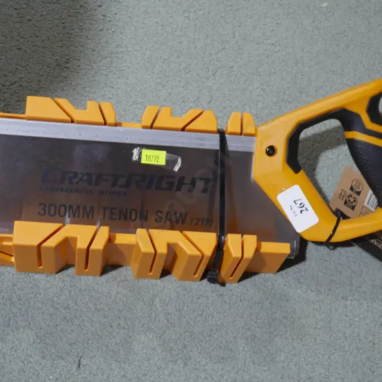 Mitre box and saw