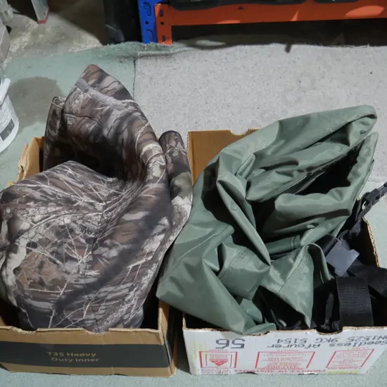 Waders and jacket