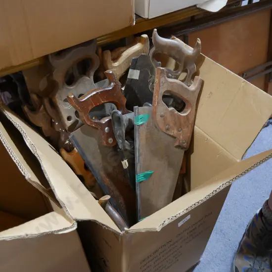 Assorted hand saws