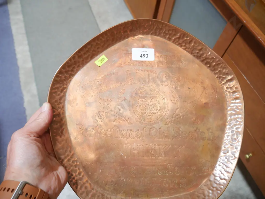 Copper whisky plate Image 1++