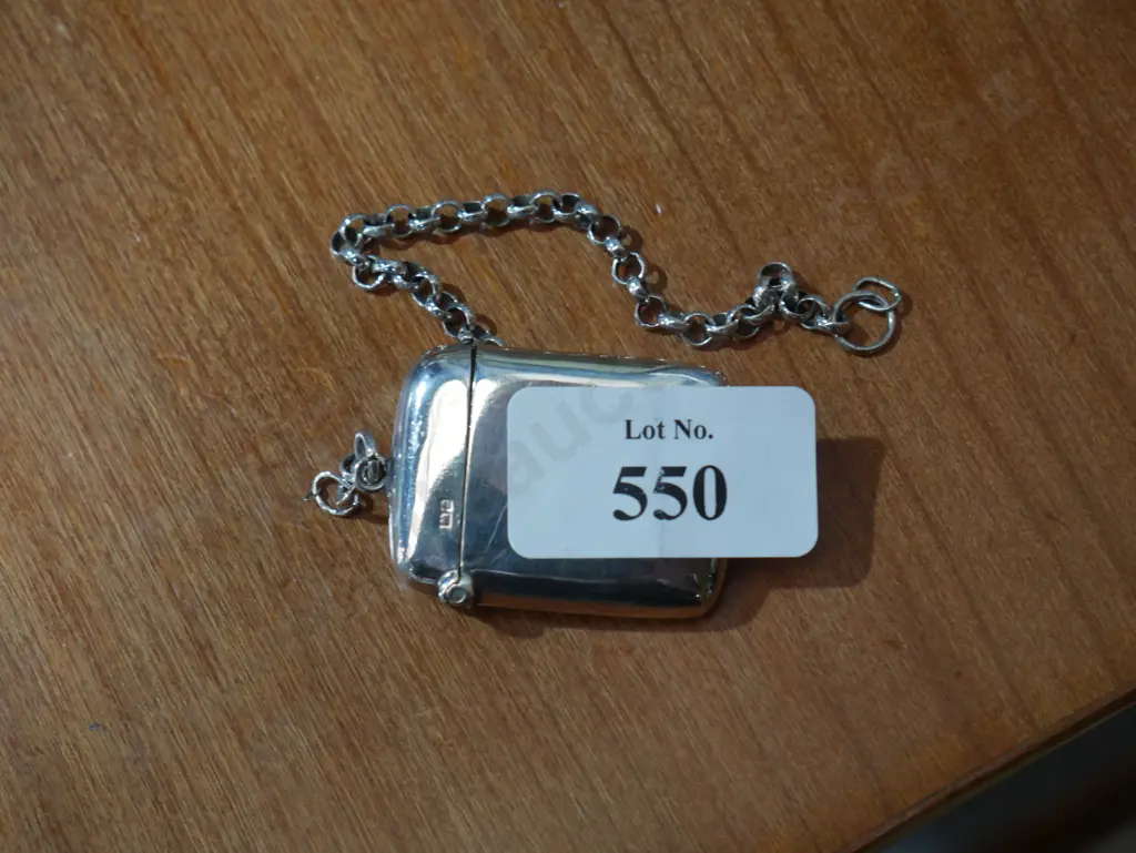 Sterling silver vesta case Image 1++
