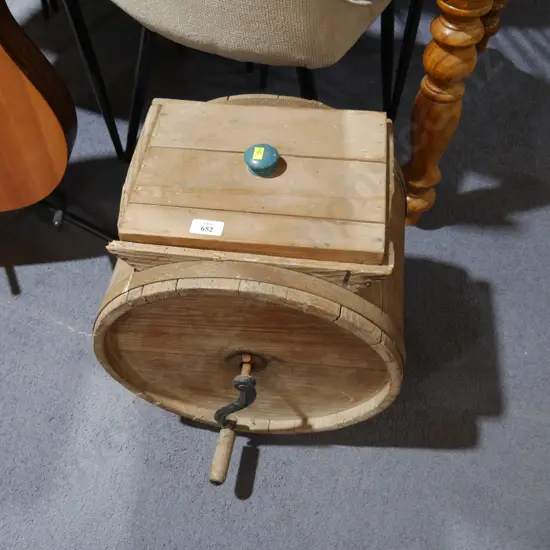 Old butter churn